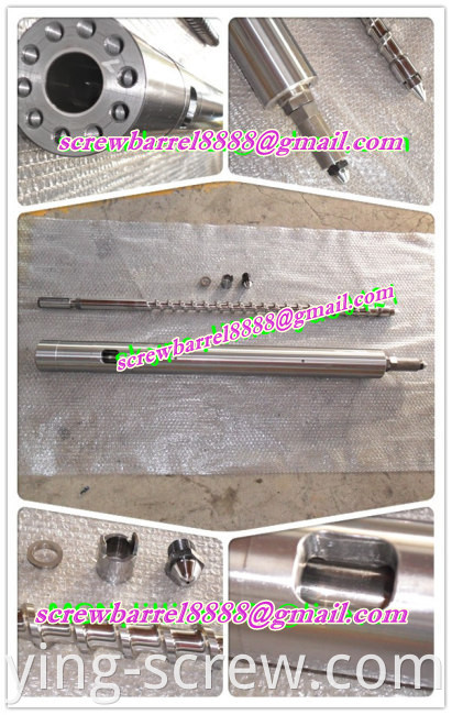 injection screw of pvc screw barrel of plastic machine